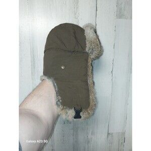 American Classics Rabbit Fur Trapper Hat XL Brown